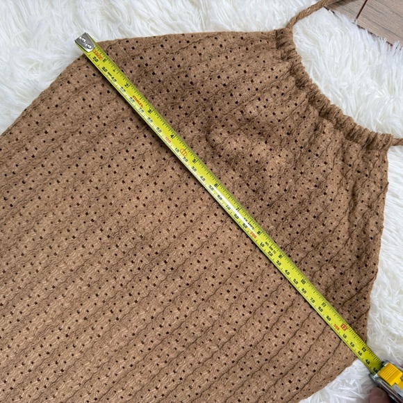 See You Monday Brown Halter Knit Midi Dress
| Backless | Lined | XS - Picture 6 of 9